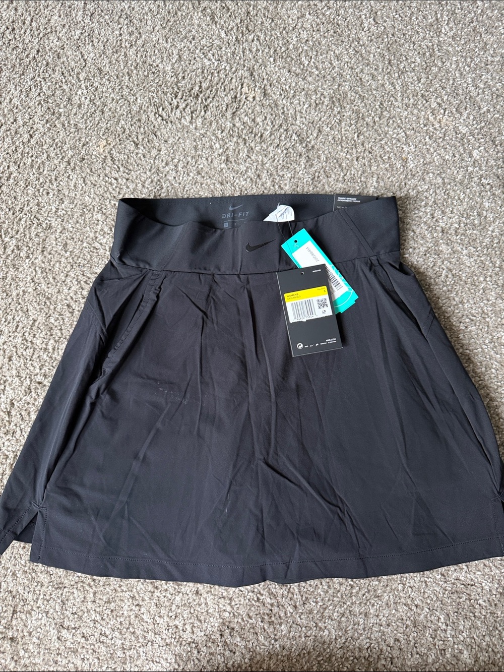 Nike Black Dri-FIT Athletic Skirt with Built-In Shorts